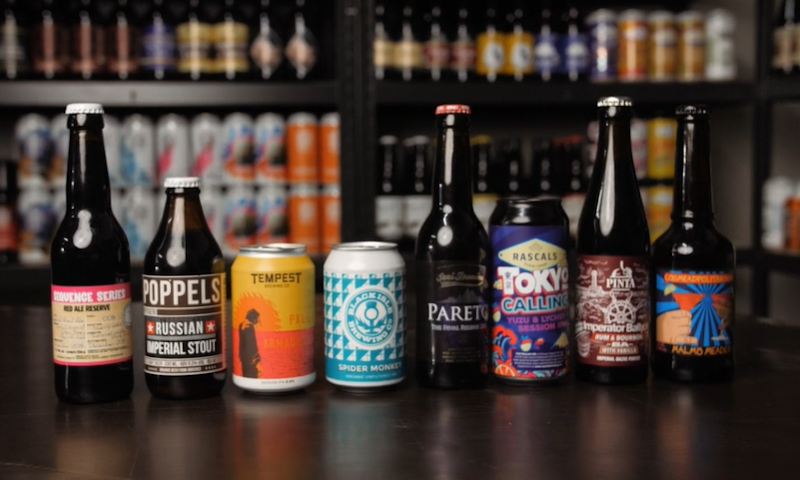 Zeven internationale bieren op een rij van Bier Internationaal